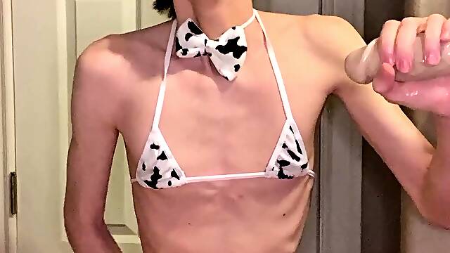 Solo masturbation and gay climax