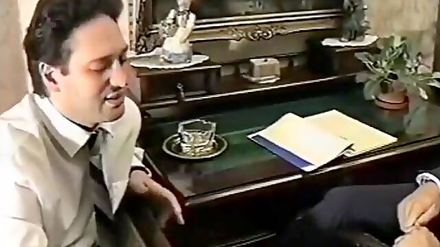 Olga Lovi And Simona Valli - Italian Vintage Brunette Banged Hard On Bed