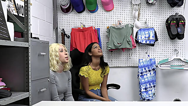 Best friends Goldie Glock and Maya Farrell fucked by dirty officer