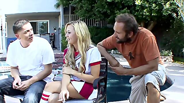 LICENSED TO BLOW - Mae Meyers Cute Cheerleader Outfit 3Way