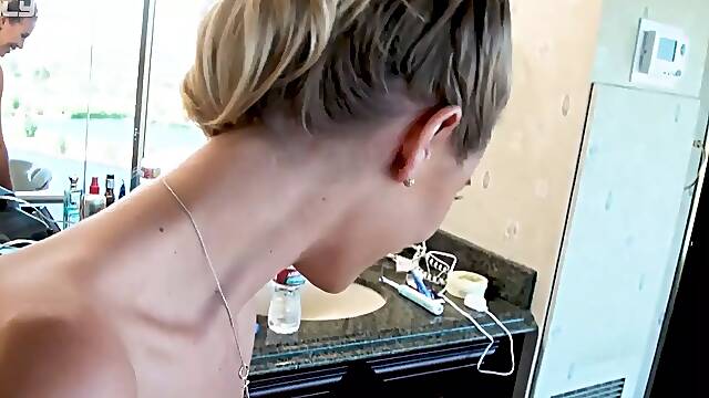 Nicole Aniston gets her tight ass licked & pussy filled by her boyfriends friend