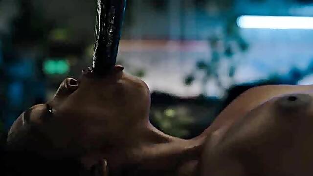 Stunning ebony Barbie Rous got fucked by horny plant tentacles and Cum inside her Pussy