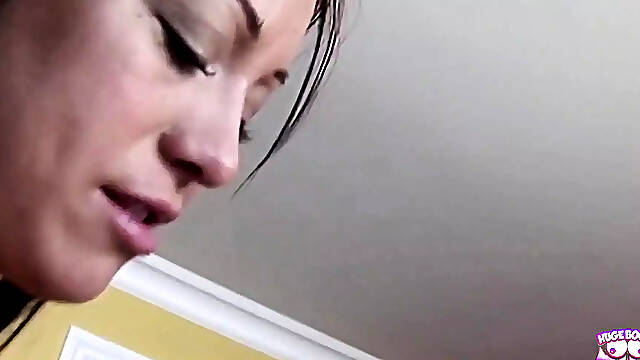Two naughty angels share massive cock and enjoy pussy eating