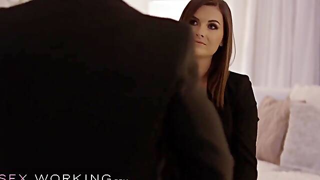 Married Business Woman Calls In Male Escort To Fuck Her Without Condom And Cum Inside Her