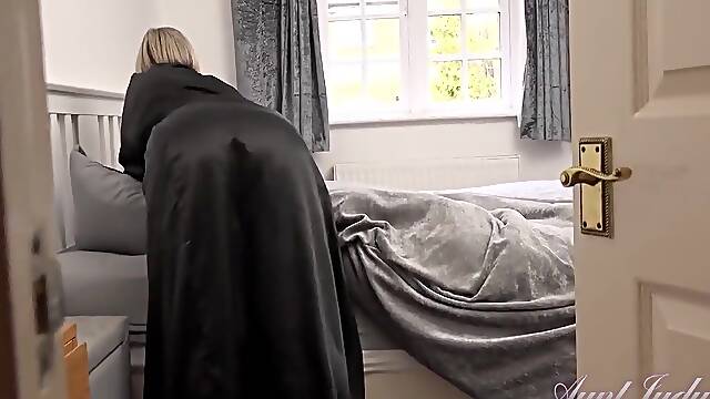 Aunt Judys And Shooting Star - Your Busty Bbw Stepmom Star Finds Her Lingerie In Your Room (pov)