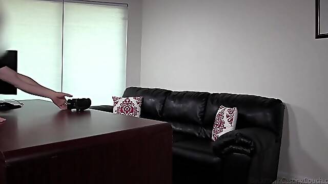 Hot Brunette Giving Everything In This Backroom Casting