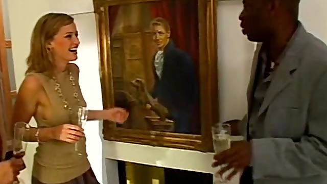 Hot babe is gonna fuck hung black dude