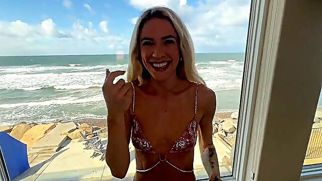 Towheaded Surfer Girl Needed To rail A lengthy Board - Dakota Lyn