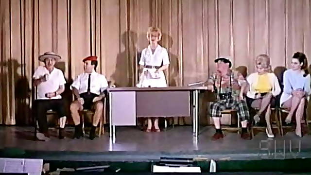 Vintage striptease on public