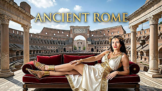 Ancient Rome Humiliation - Ex-husband Dragged From Lions to Foot & Toilet Slave